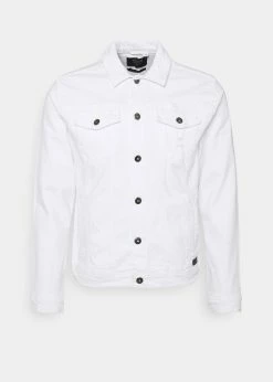 Indicode Jeans GLENALVON - Kurtka Jeansowa - Offwhite | Kurtki Męskie/Damskie | Wysoka Jakość