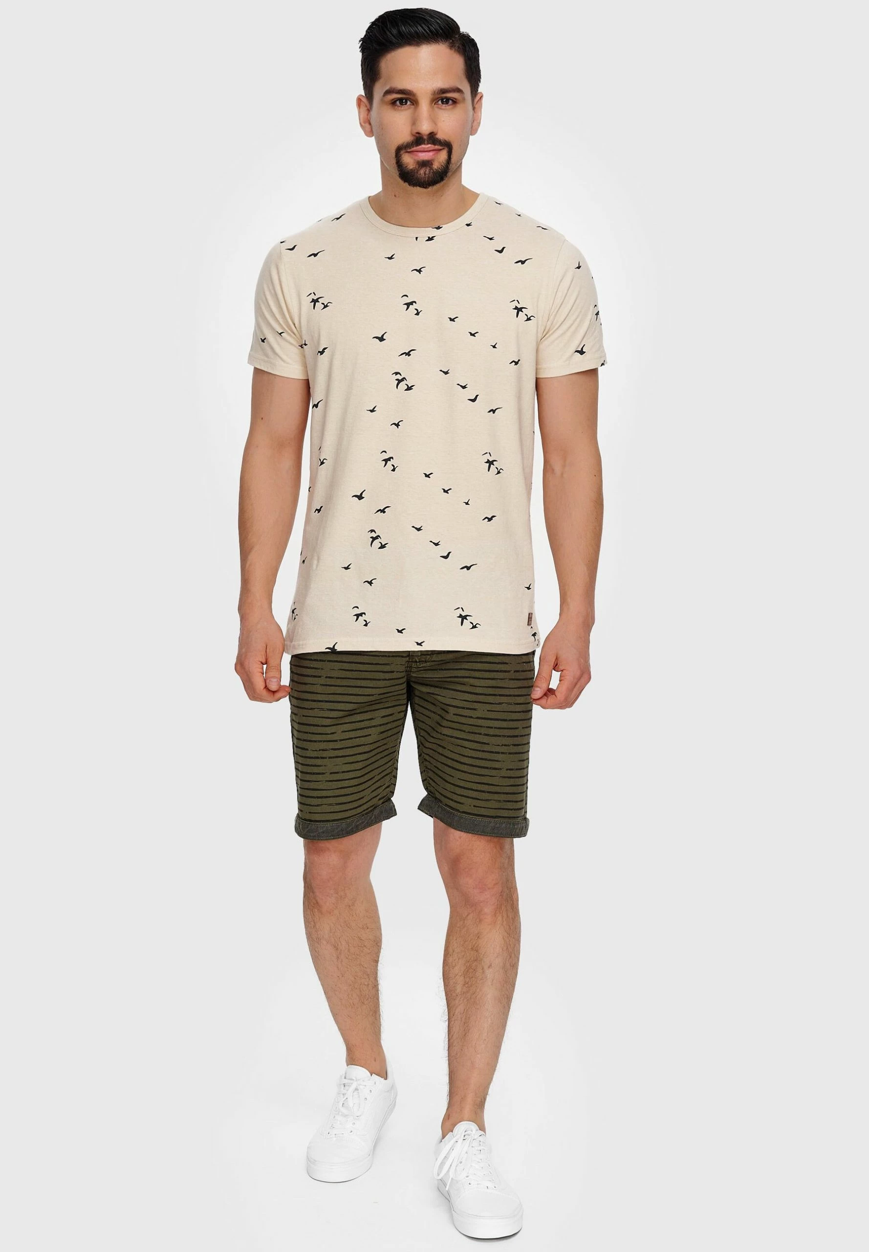 Indicode Jeans ARROWO - Szorty - Army | Wysoka jakość | Odzież męska 2 Indicode Jeans ARROWO - Szorty - Army | Wysoka jakość | Odzież męska - obrazek 2