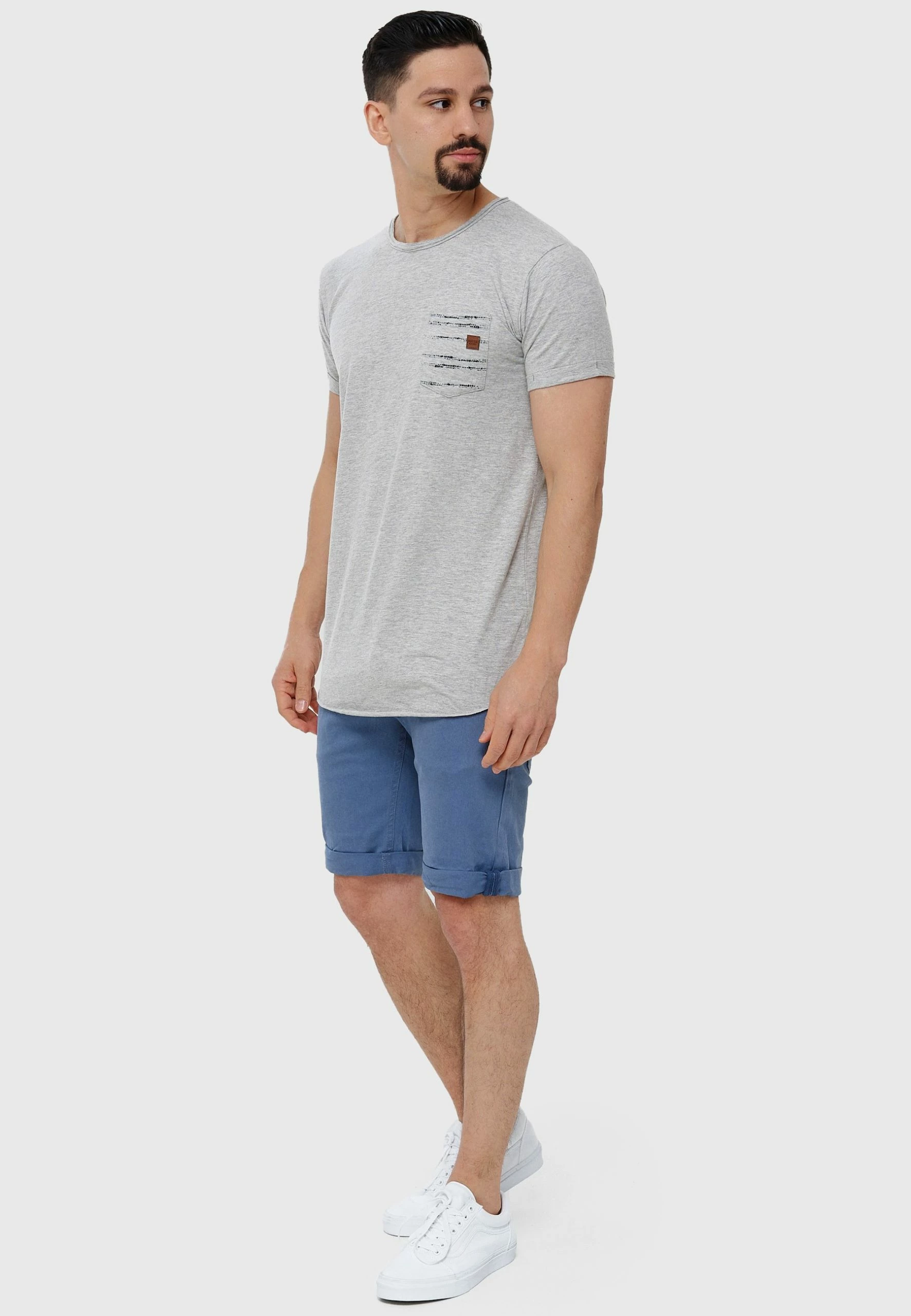 Indicode Jeans VILLEURBANNE - Szorty Jeansowe - China Blue | Wyjątkowe Szorty Męskie 2 Indicode Jeans VILLEURBANNE - Szorty Jeansowe - China Blue | Wyjątkowe Szorty Męskie - obrazek 2