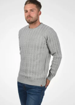 Indicode Jeans IDPAULETTA - Sweter w kolorze Grey Mix | Odzież Damska