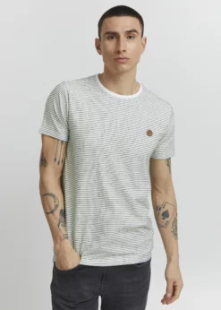 Indicode Jeans LUPKO - T-shirt Z Nadrukiem - Off White | Modna Odzież Męska