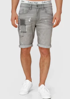 Indicode Jeans ROBERTS - Szorty Jeansowe - Lt Grey | Wysoka Jakość | Modne Kroje