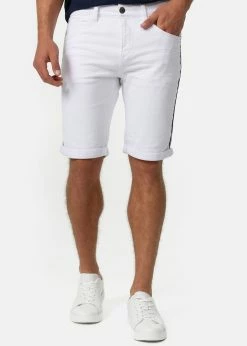 Indicode Jeans Szorty Jeansowe - Off-white | Odzież/Promocje