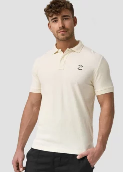 Indicode Jeans WADIM - Koszulka Polo - Biały Szparag | Męska Koszulka Polo | Odzież