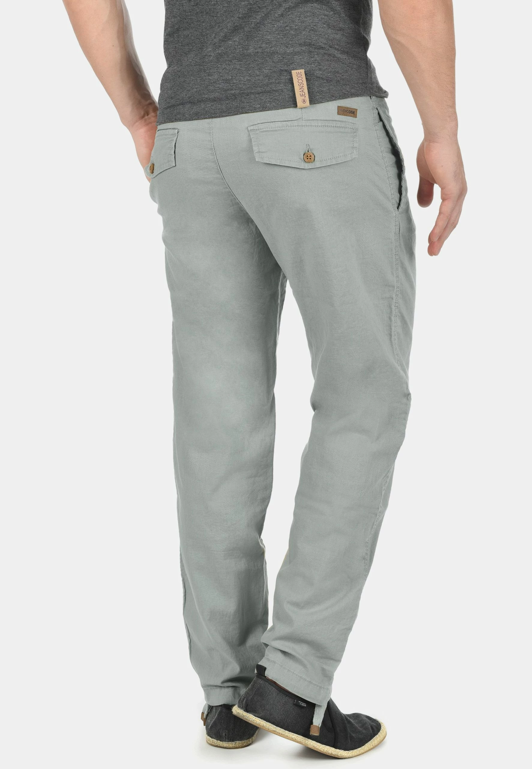 Indicode Jeans IDIVES - Spodnie Materiałowe Light Grey - Wysoka Jakość 2 Indicode Jeans IDIVES - Spodnie Materiałowe Light Grey - Wysoka Jakość - obrazek 2