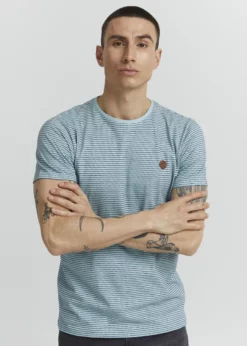 Indicode Jeans LUPKO - T-shirt Z Nadrukiem - Celestial Blue | Odzież Męska