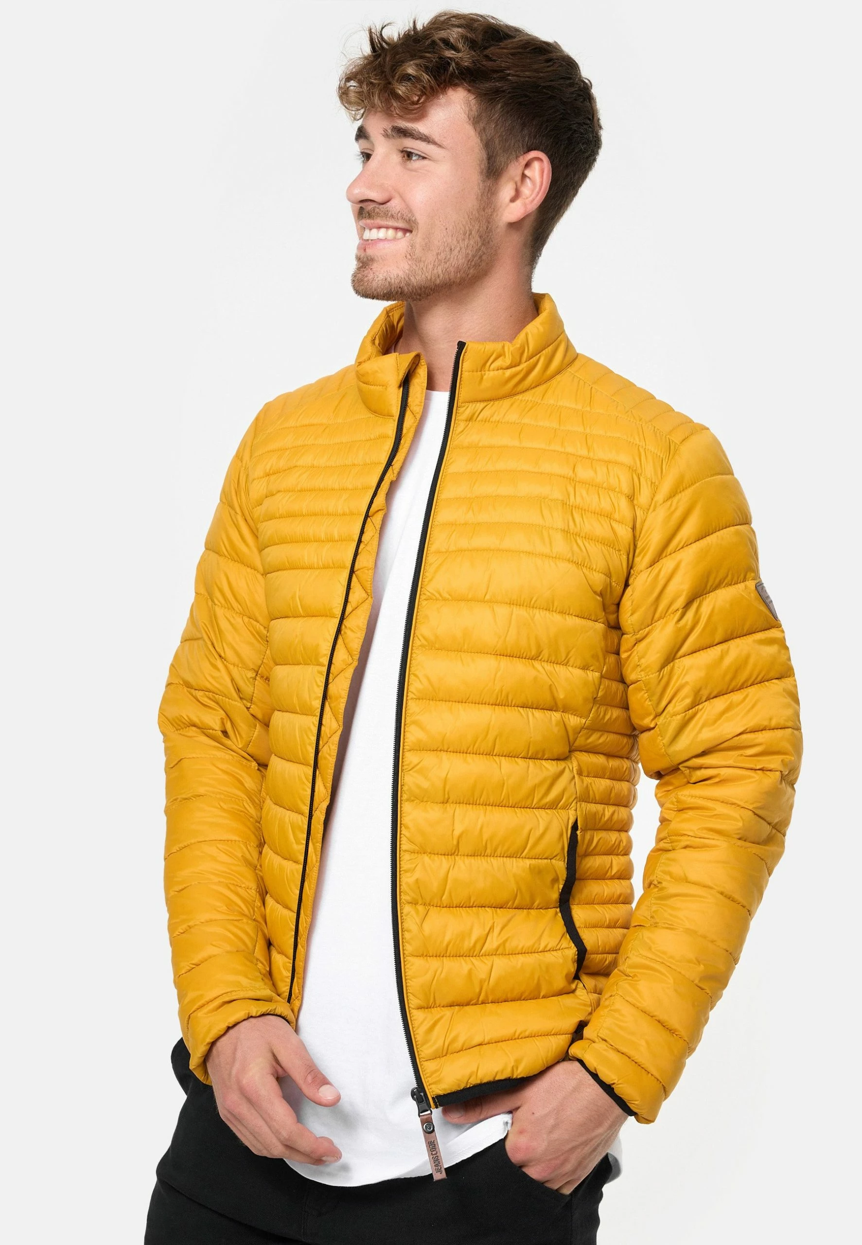 Kurtka Przejściowa Golden Yellow - Indicode Jeans | Modna Kurtka na Wszystkie Okazje 5 Kurtka Przejściowa Golden Yellow - Indicode Jeans | Modna Kurtka na Wszystkie Okazje - obrazek 5