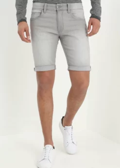 Indicode Jeans KADEN - Szorty Jeansowe Light Grey - Wygodne i Stylowe