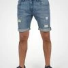 Indicode Jeans IDHALLOW - Szorty Jeansowe Blue Wash | Promocje w Odzież