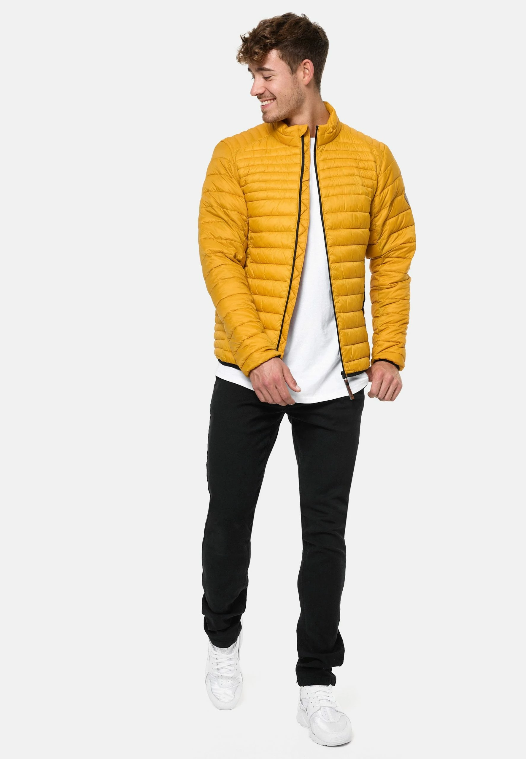 Kurtka Przejściowa Golden Yellow - Indicode Jeans | Modna Kurtka na Wszystkie Okazje 2 Kurtka Przejściowa Golden Yellow - Indicode Jeans | Modna Kurtka na Wszystkie Okazje - obrazek 2