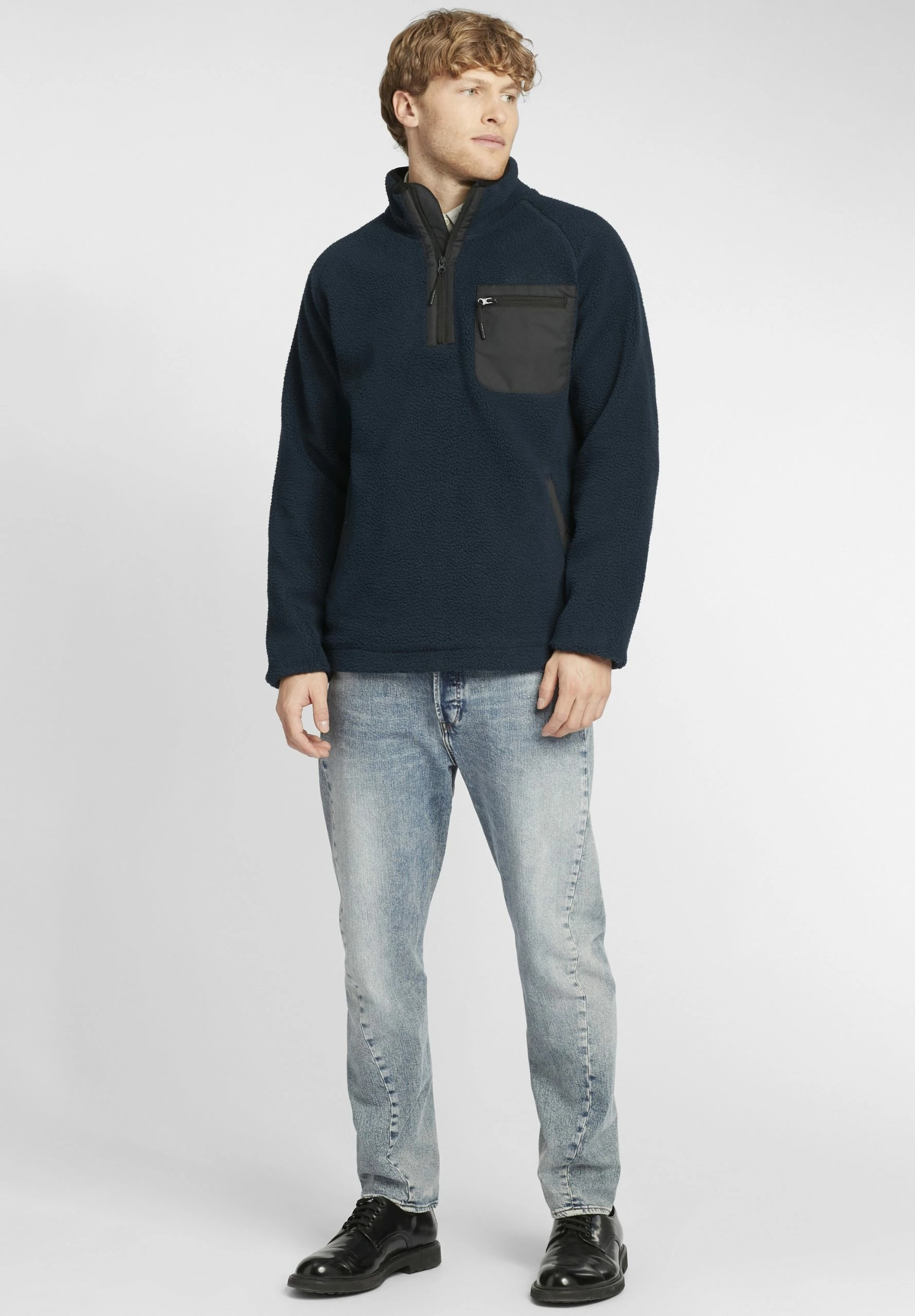 Indicode Jeans IDTROUT - Kurtka Z Polaru - Navy | Bluzy/Odzież Męska 2 Indicode Jeans IDTROUT - Kurtka Z Polaru - Navy | Bluzy/Odzież Męska - obrazek 2