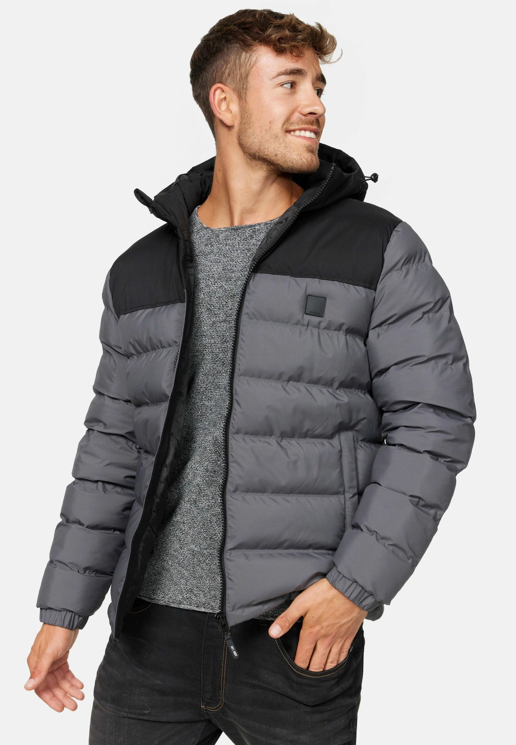 Kurtka Zimowa STEPP EBERHARDY - Indicode Jeans - Dk Grey 4 Kurtka Zimowa STEPP EBERHARDY - Indicode Jeans - Dk Grey - obrazek 4