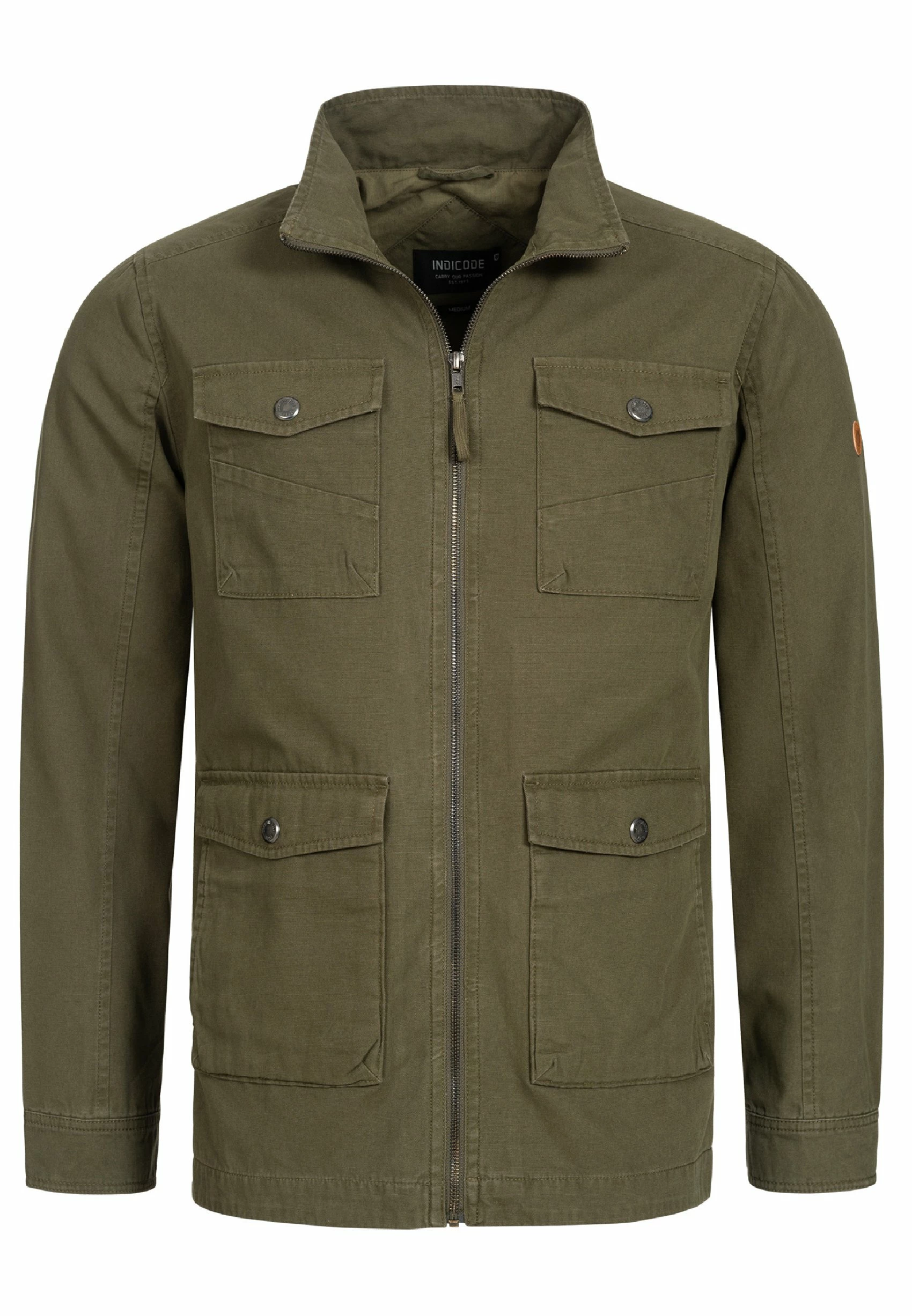 Indicode Jeans Kurtka Wiosenna - Army - Kurtki Męskie | Modowa Kurtka Wiosenna 1 Indicode Jeans Kurtka Wiosenna - Army - Kurtki Męskie | Modowa Kurtka Wiosenna