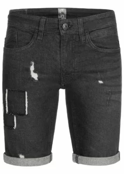 Indicode Jeans ROBERTS - Szorty Jeansowe - Czarny | Wysoka jakość | Odzież męska -Indicode Jeans Sklep 1645849953aa4932b706fb76c22d2d1b