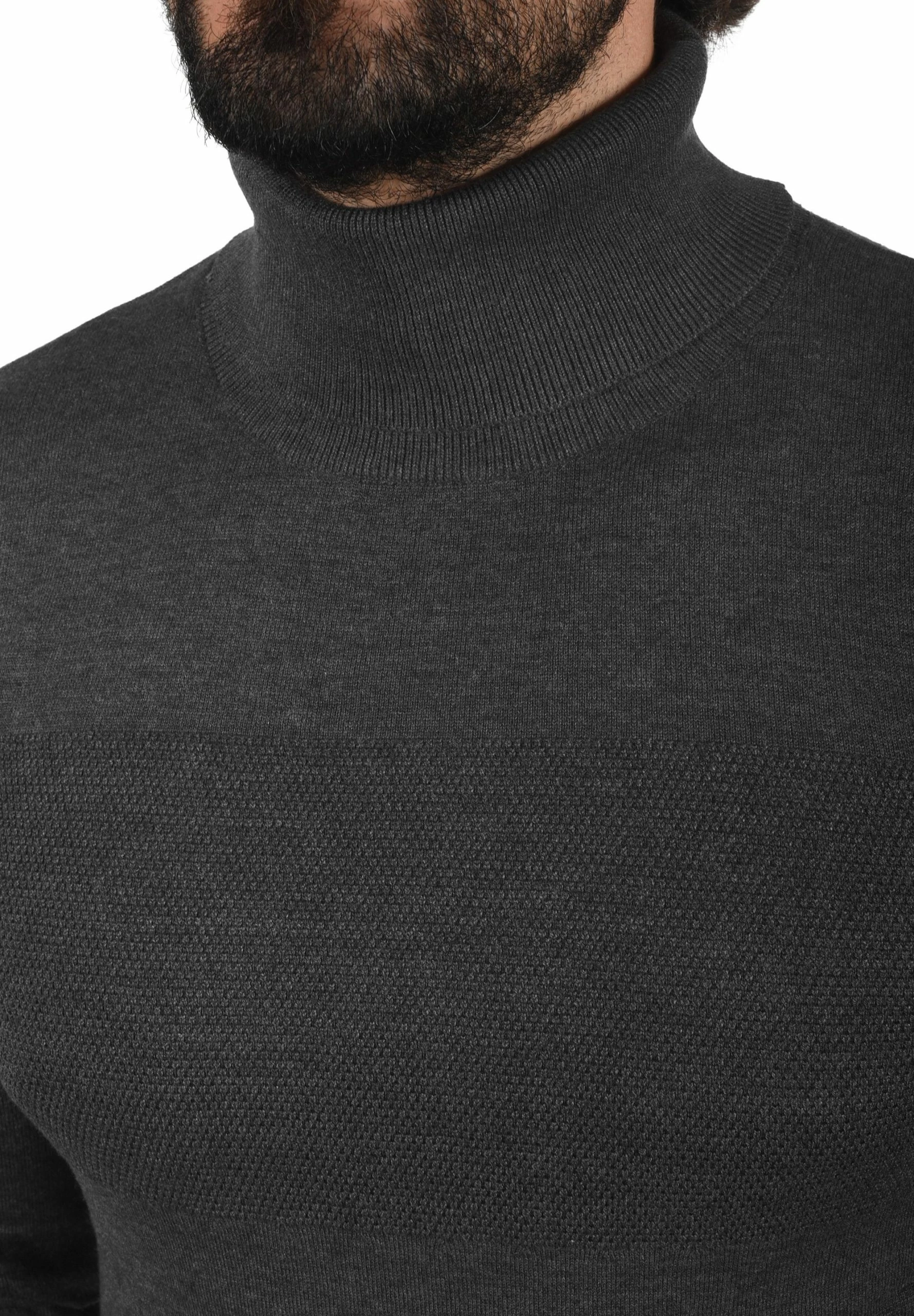 Indicode Jeans IDERNETTO - Sweter - Charcoal Mix | Elegancki i Wygodny Sweter Męski 4 Indicode Jeans IDERNETTO - Sweter - Charcoal Mix | Elegancki i Wygodny Sweter Męski - obrazek 4