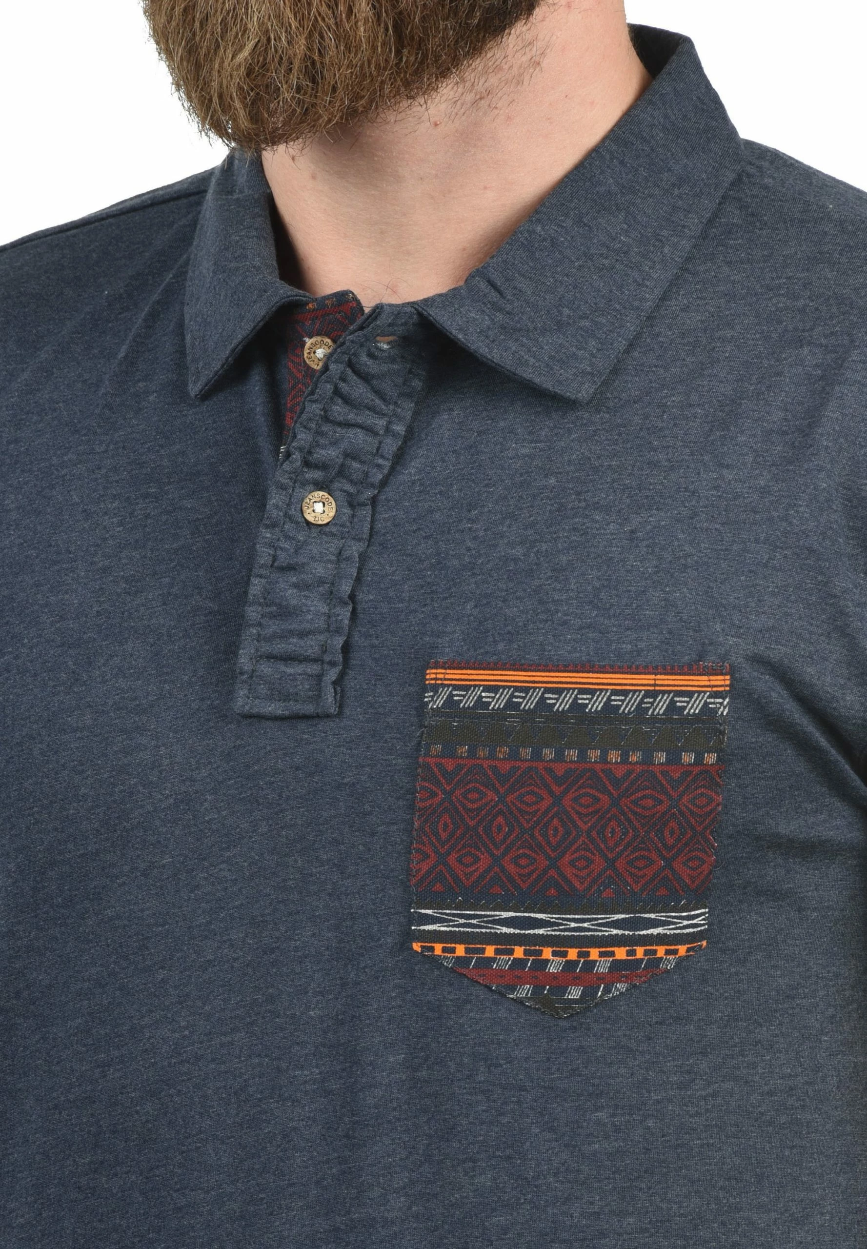 Indicode Jeans IDALASTAIR - Koszulka Polo Navy - Elegancka i Wygodna 3 Indicode Jeans IDALASTAIR - Koszulka Polo Navy - Elegancka i Wygodna - obrazek 3