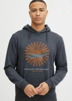 Indicode Jeans IDFORZO - Bluza Z Kapturem - Navy Mix | Bluzy Męskie