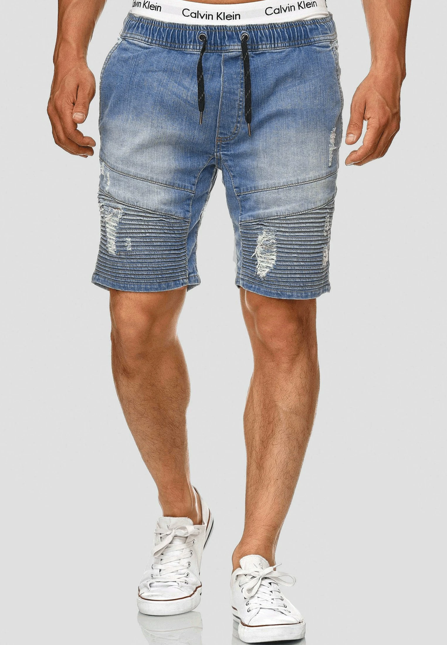 Indicode Jeans MIT ELASTISC - Szorty Jeansowe - Niebieskie | Wyjątkowe Wygodne Szorty Męskie 1 Indicode Jeans MIT ELASTISC - Szorty Jeansowe - Niebieskie | Wyjątkowe Wygodne Szorty Męskie