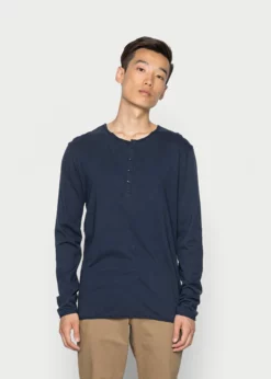 Indicode Jeans SONG - Bluzka Z Długim Rękawem - Navy | Odzież Męska