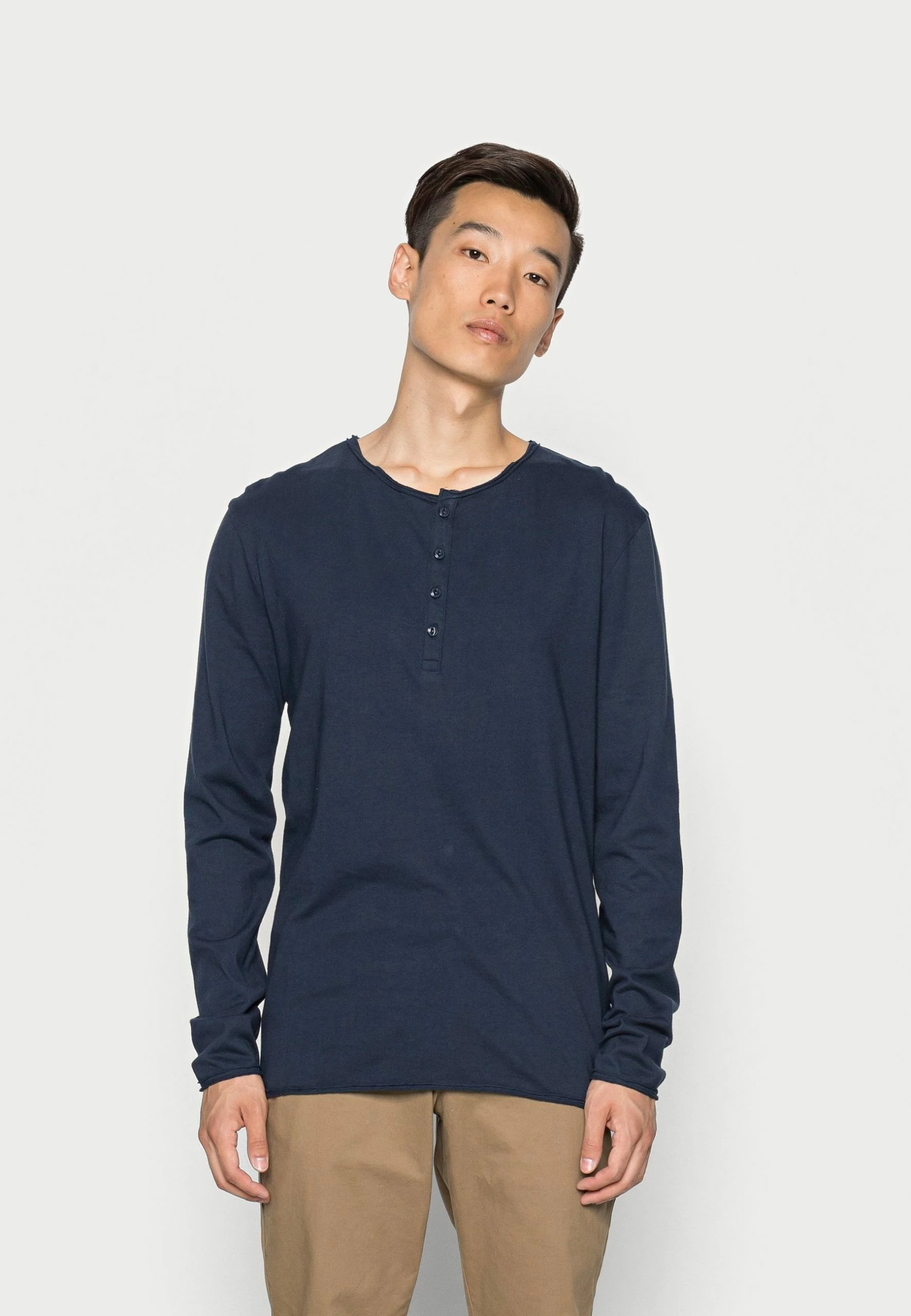 Indicode Jeans SONG - Bluzka Z Długim Rękawem - Navy | Odzież Męska 1 Indicode Jeans SONG - Bluzka Z Długim Rękawem - Navy | Odzież Męska