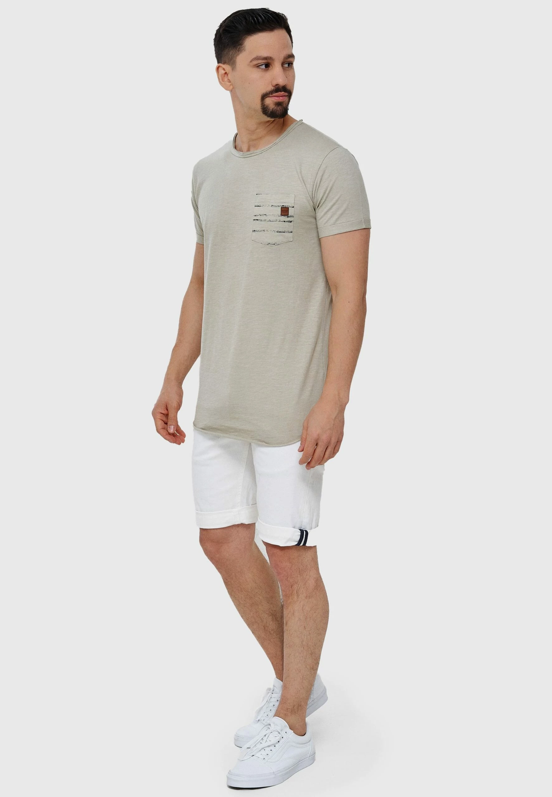 Indicode Jeans VILLEURBANNE - Szorty Jeansowe Offwhite | Krótkie Spodnie Damskie 2 Indicode Jeans VILLEURBANNE - Szorty Jeansowe Offwhite | Krótkie Spodnie Damskie - obrazek 2