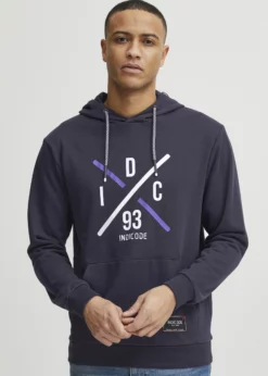Indicode Jeans LEON - Bluza Z Kapturem - Navy | Bluzy Męskie
