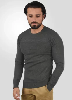 Indicode Jeans IDERNESTO - Sweter - Charcoal Mix | Elegancki Sweter Męski