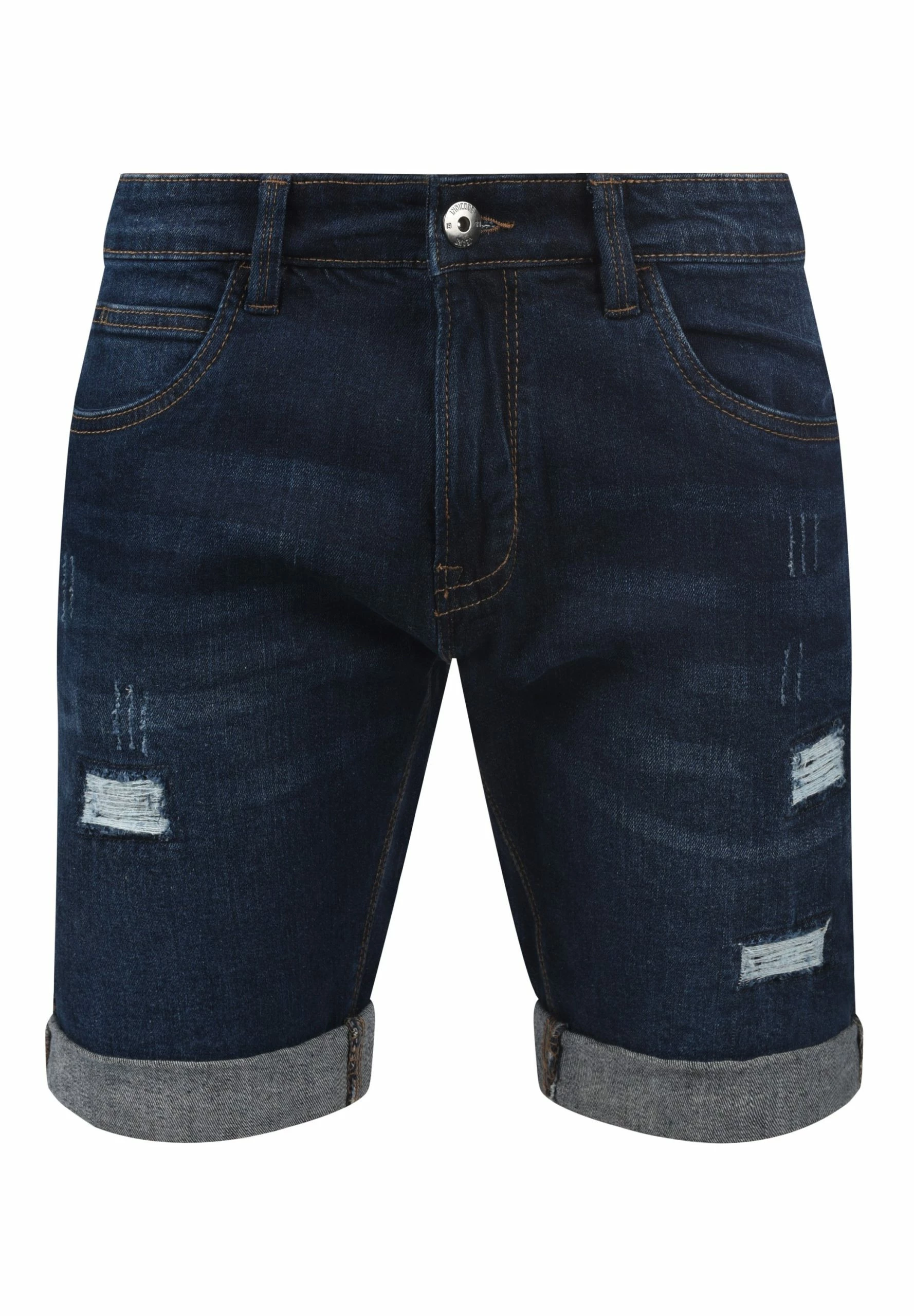 Indicode Jeans IDHALLOW - Szorty Jeansowe Dark Blue - Wysoka Jakość i Komfort 4 Indicode Jeans IDHALLOW - Szorty Jeansowe Dark Blue - Wysoka Jakość i Komfort - obrazek 4