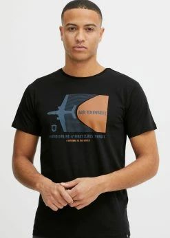 Indicode Jeans IDRONNY - T-shirt Z Nadrukiem - Czarny | Odzież Promocyjna