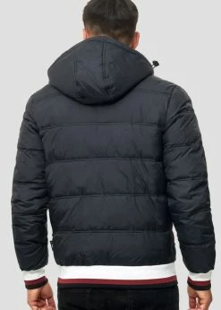 Indicode Jeans REGULAR FIT - Kurtka Zimowa - Czarna | Kurtki Męskie -Indicode Jeans Sklep 24df2d493ca546e1b28411a4f705b57d