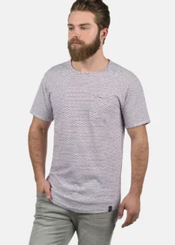 Indicode Jeans IDALBIN - T-shirt Z Nadrukiem - Wine | Odzież Męska