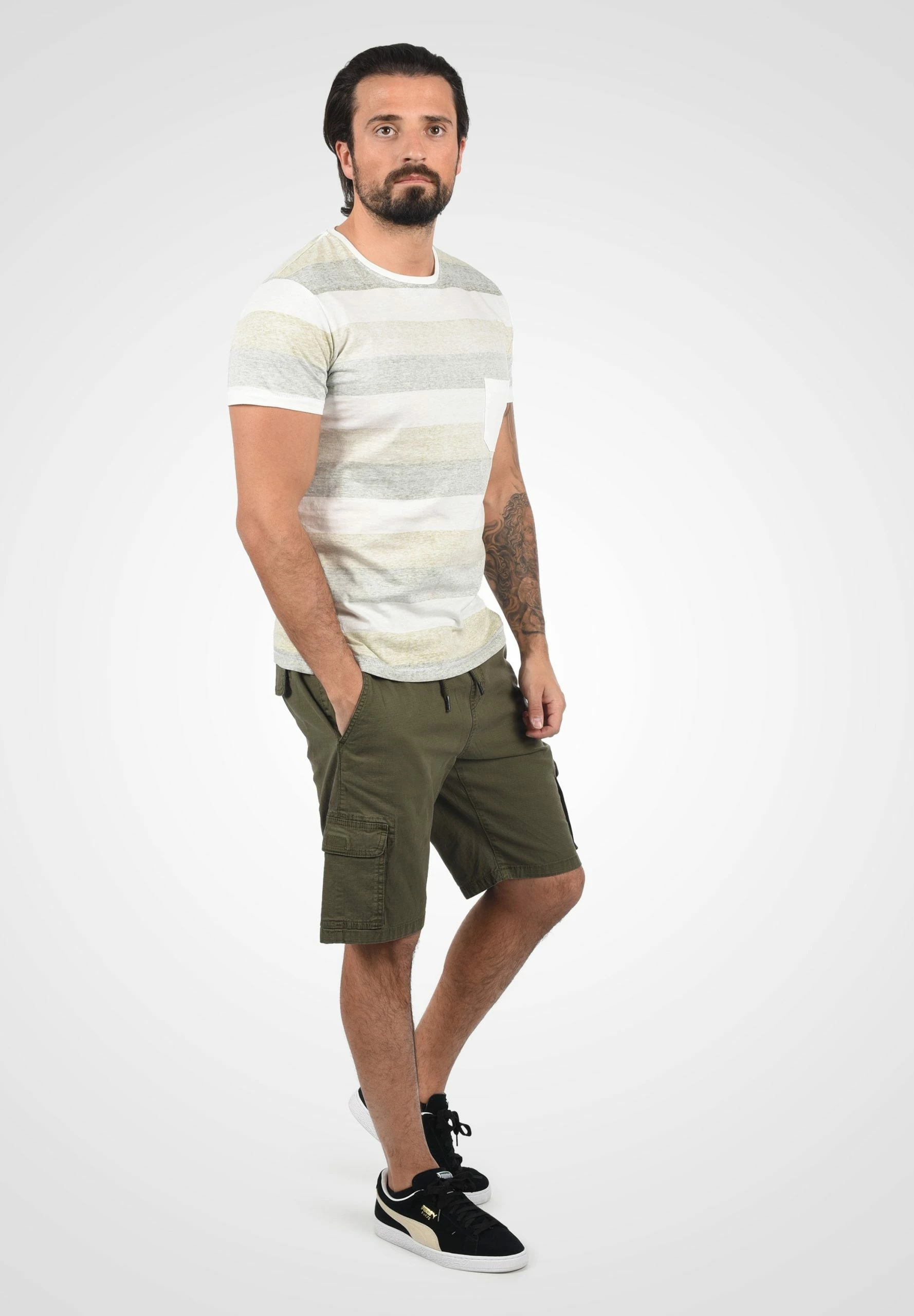 Indicode Jeans FRANCES - Szorty - Army | Promocje w Odzieży 2 Indicode Jeans FRANCES - Szorty - Army | Promocje w Odzieży - obrazek 2