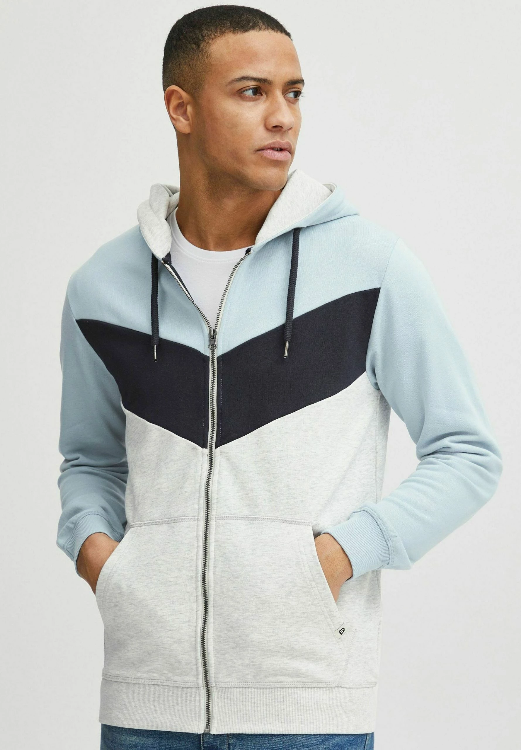 Indicode Jeans DPOCK - Bluza Rozpinana - Celestial Blue | Bluzy Męskie 1 Indicode Jeans DPOCK - Bluza Rozpinana - Celestial Blue | Bluzy Męskie