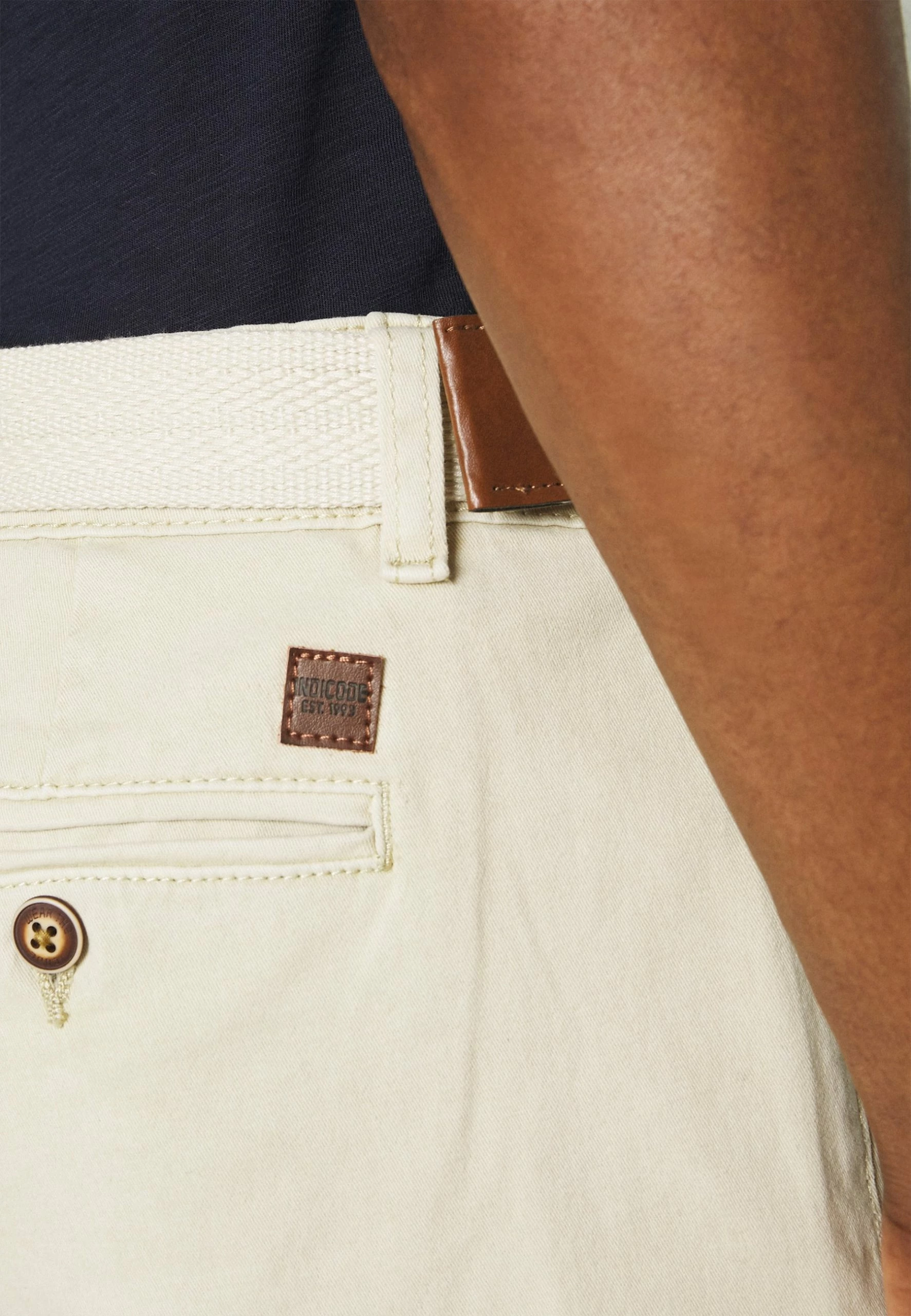 Indicode Jeans KAISER CHINO EXCLUSIV - Szorty - Fog | Wysoka jakość i styl 6 Indicode Jeans KAISER CHINO EXCLUSIV - Szorty - Fog | Wysoka jakość i styl - obrazek 6