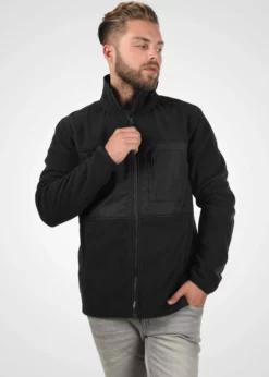 Indicode Jeans IDBIRCH - Kurtka Z Polaru - Czarna | Bluzy/Odzież