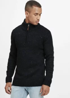 Indicode Jeans IDOSLO - Sweter - Czarny | Elegancki i Wygodny Sweter Męski