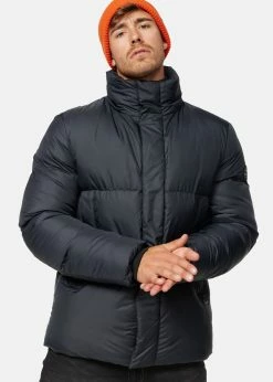 Indicode Jeans LANSE - Kurtka Zimowa Czarna - Elegancka i Ciepła Kurtka na Zimę