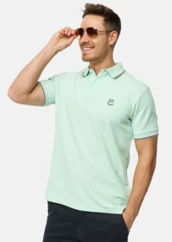 Indicode Jeans WALLO - Koszulka Polo Quiet Wave - Męska Koszulka Polo | Odzież Męska