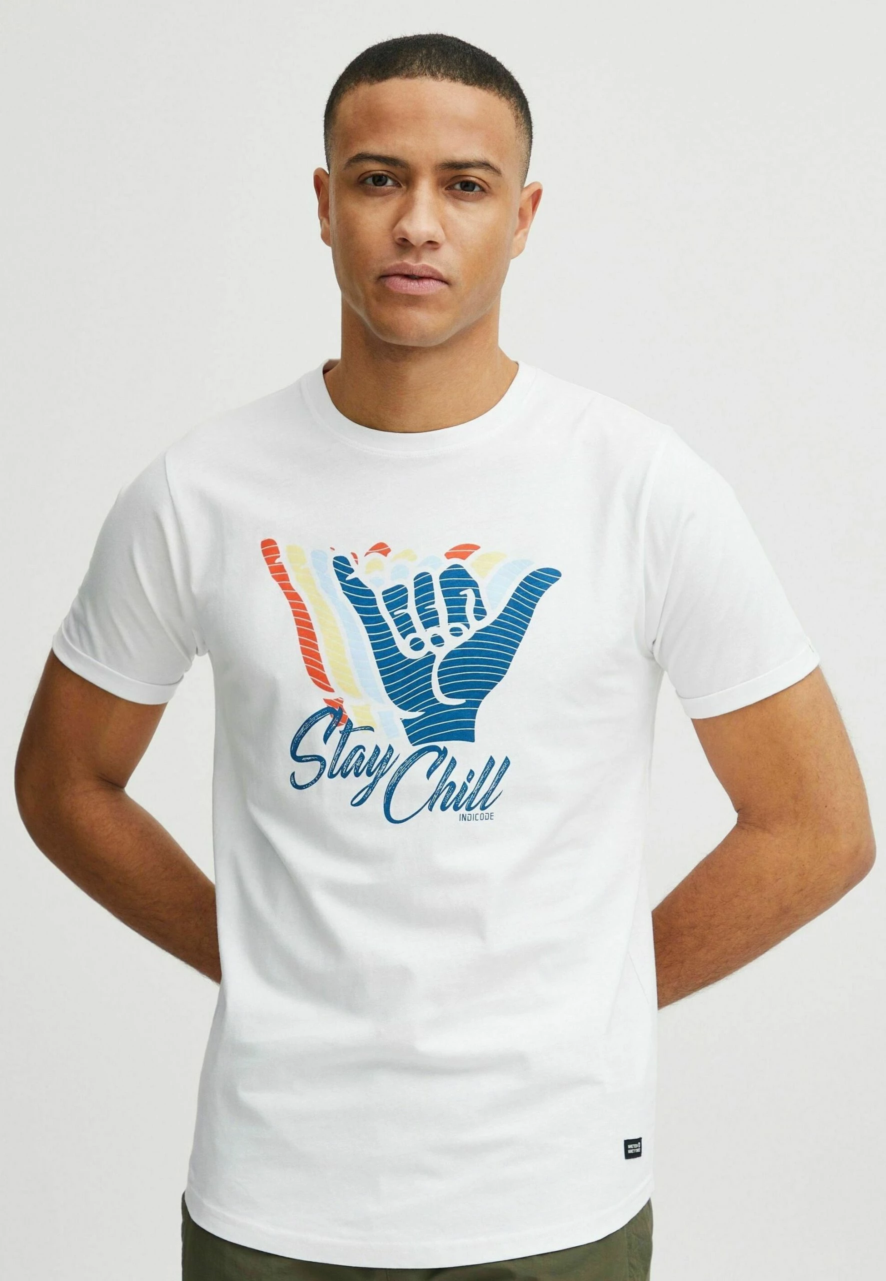 Indicode Jeans IDDANIEL - T-shirt Z Nadrukiem - Off White | Odzież Męska 5 Indicode Jeans IDDANIEL - T-shirt Z Nadrukiem - Off White | Odzież Męska - obrazek 5