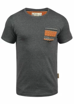 Indicode Jeans IDPAXTON - T-shirt Z Nadrukiem - Mottled Dark Grey | Odzież Męska -Indicode Jeans Sklep 3549971a2ed944beb75268546ae714a9 scaled