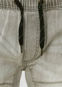 Indicode Jeans MIT ELASTISC - Szorty Jeansowe - Jasny Szary | Wygodne i Elastyczne Szorty Męskie -Indicode Jeans Sklep 3715f84f40b247daa81d82585f39512d