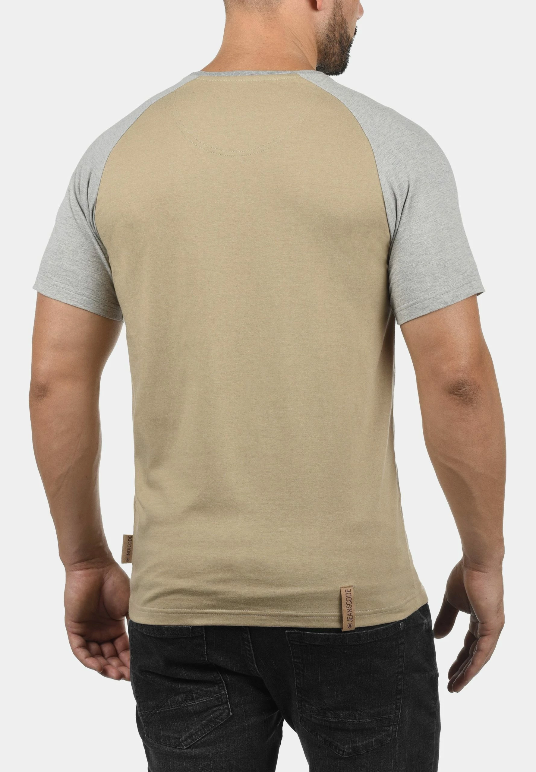 Indicode Jeans IDGRESHAM - T-shirt Z Nadrukiem - Sand | Odzież męska 2 Indicode Jeans IDGRESHAM - T-shirt Z Nadrukiem - Sand | Odzież męska - obrazek 2