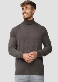 Indicode Jeans GATES - Sweter Raven - Elegancki i Wygodny Sweter Męski