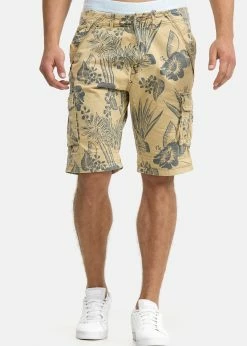 Indicode Jeans ALBERT - Szorty - Cornstalk | Promocje Odzieżowe