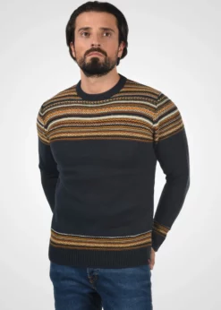 Indicode Jeans IDLURDES - Sweter Męski Navy | Wysoka Jakość i Styl