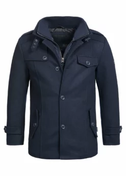 Indicode Jeans BRANDAN - Krótki Płaszcz - Dark Blue | Odzież Męska | Modna Kolekcja -Indicode Jeans Sklep 3ea781b8d05c4c839b6117f13e8703a2