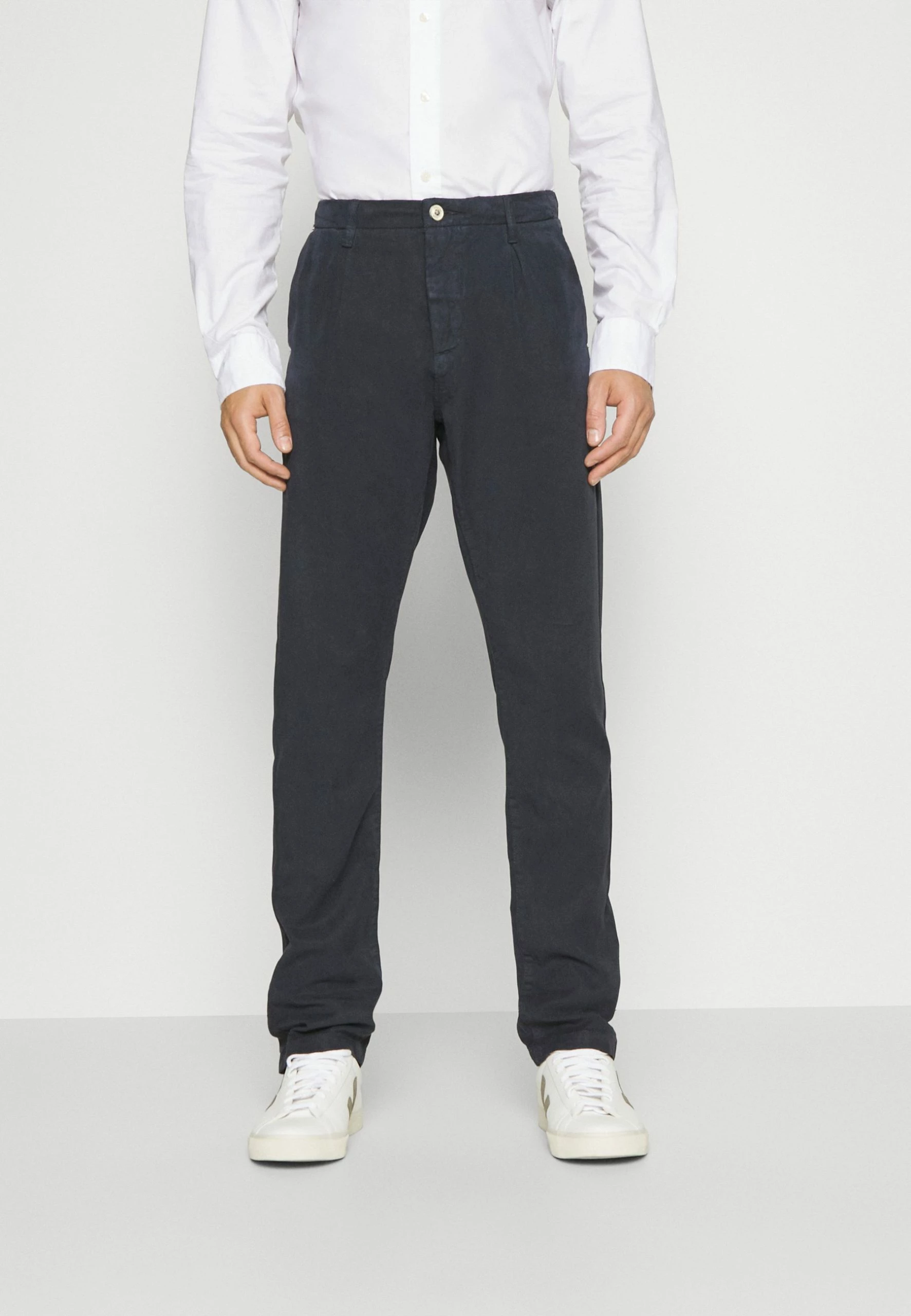 Indicode Jeans VILLE - Spodnie Materiałowe - Navy | Promocja | Odzież 1 Indicode Jeans VILLE - Spodnie Materiałowe - Navy | Promocja | Odzież