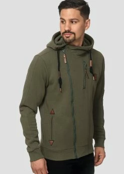 Indicode Jeans ELM - Bluza Rozpinana - Army | Bluzy Męskie