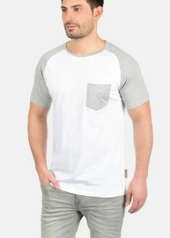 Indicode Jeans IDGRESHAM - T-shirt Z Nadrukiem - Biała | Odzież/Promocje