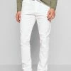 Indicode Jeans GOVER - Chinosy - Offwhite - Eleganckie Spodnie Męskie